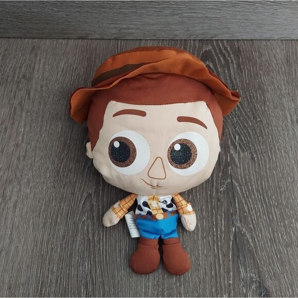 Disney Doorables Toy Story Sheriff Woody Puffables Stuffed Plush Sparkle Eyes - Picture 1 of 4